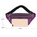 Biaqud Purple Waterproof Belt Bag - Stylish and Practical Waist Bag with Adjustable Strap, Perfect for Travel, Outdoor Activities, and Daily Use